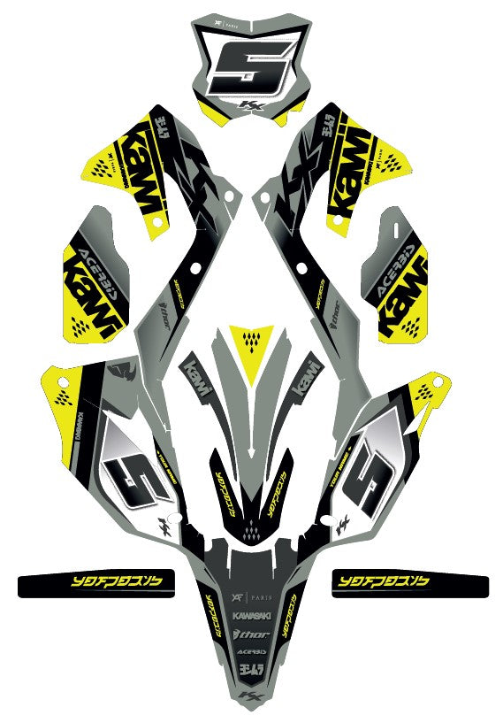 Kit déco Venom 2.0 Kit, Déco, Yaf, Paris, Bike, Life, Boutique, Stickers, Sticker, Kawasaki, KLX 110, KX 85, KX 125, KX 250, KX 65, KXF 250, KXF 450